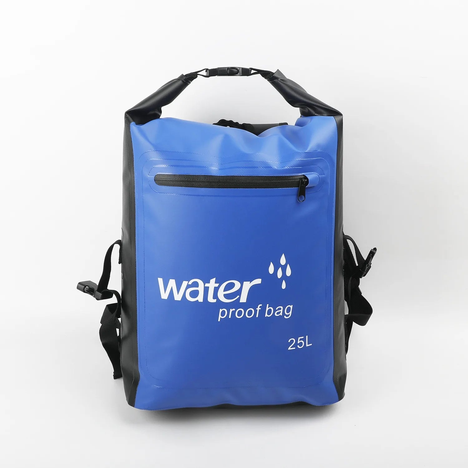 Wholesale OEM Brand Model 21W012A 25L PVC Waterproof Backpack Dry Bag with Zipper Pocket for Outdoor Activities Drift and Canoe