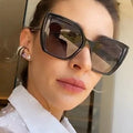 Newest Gafas De Sol Designer Vintage square Cat Eye Women's Sunglasses Big Oversized Trendy Women Shades Ladies Sunglasses