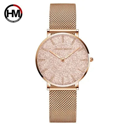 Hannah Martin CM36 Women Watch New Hot Sale Design New Simple Quartz Wristwatch Stainless Steel Waterproof Watches Ladies