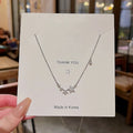 Trendy Cute Star Necklace Star Choker Pendant Necklace Inlaid Zircon Crystal Clavicle Chain Necklace for Women Girlfriend