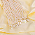 18K Gold Plated Stainless Steel Necklace Luxury Fashion Jewelry with Freshwater Pearl Zodiac for Women Trendy Style Perfect Gift