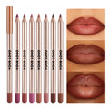 12 Shades Lip Pencil Custom Logo With Sharpener Longwear Pigmented Creamy Lip Liner Vegan Makeup