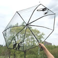 New Arrival Best Sell Three Fold Cartoon Dog Umbrellas Thicken Promotion Sale 3 Fold Umbrella Transparent Can Custom Logo