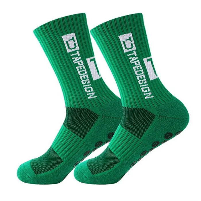 Hot Selling Thickened Towel Sole Deodorant Youth Football Socks with Non-Slip Adhesive for Spring Season