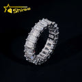 GIA Lab Grown Diamond Solitaire Engagement Eternity Band Ring Women 3*5 Radiant Emerald Cut 10K 14K 18K Solid Gold Wedding Rings