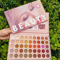 Wholesale 45-Color Vegan Eyeshadow Palette Natural Glitter Shimmer Finish Cruelty-Free with Metallic Touch for Dark Skin Tones