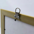 Eco-friendly 36*22mm D Ring Double-hole Metal Iron Plain Silver Galvanized Photo Album Picture Frame Hanger Wall Hook Box Home