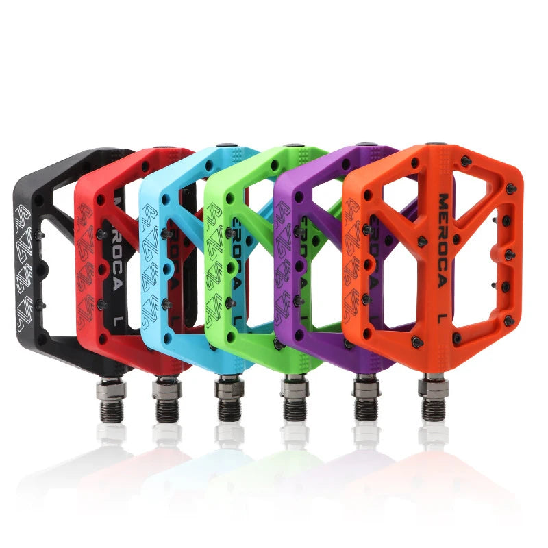 Nylon Pedal Mountain Bike Widen Non-slip DU+1 Bearing Bicycle Universal Off-road Cycling Accessories for Road Bicycles