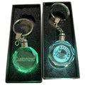 Custom Student Gift Tumble Style Glass Round Pendant Sports Key Chain Ring Holder Jewelry Fashion Wrestling Key Chain
