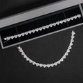 Fine Hip Hop Jewelry Silver 925 VVS Moissanite Chain Diamond Iced Out Heart Bracelet Tennis Chain Jewelry Women Men Necklace