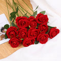 AF10102 Simulation Velvet Roses Pearl Roses Home Hotel Wedding Valentine's Day Roses Wall Decoration Silk Flowers Fake Flowers MegaBDM