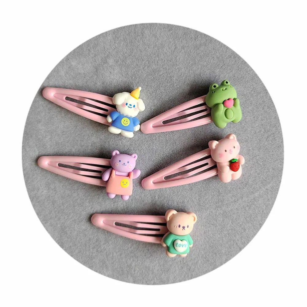 Animal Headdress 100pcs/lot Hair Clip for Girls BB Hairpins Set Side Clips Custom Barrette Hair Ornaments
