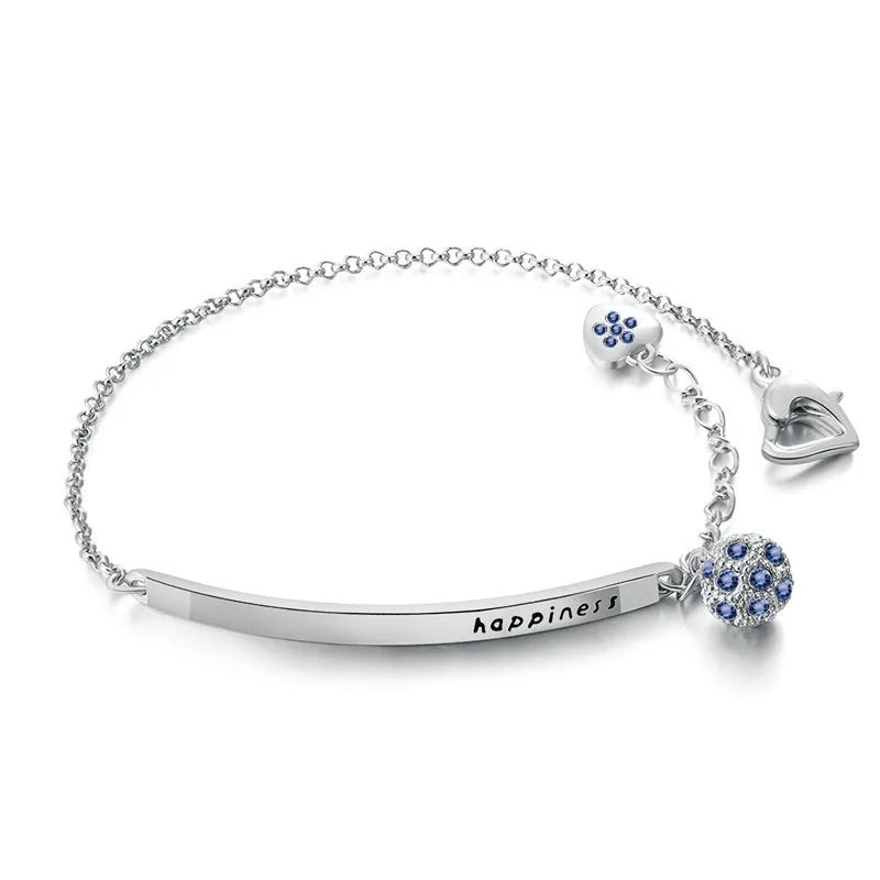 Good Quality Trendy Custom New Arrival Bracelet Exquisite Strip Silver Bracelet Unique Jewelry for Girlfriend