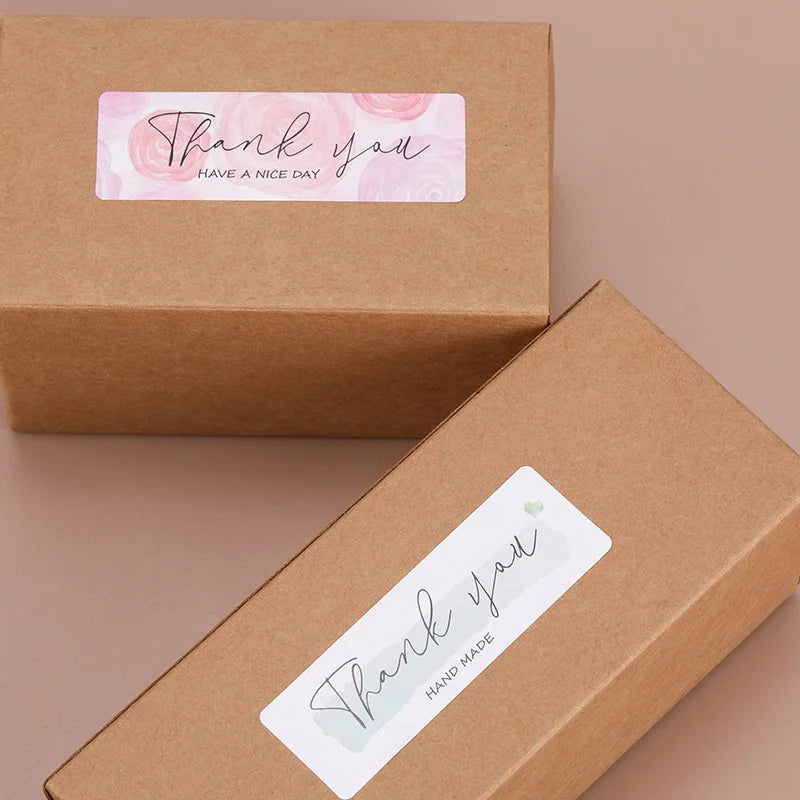 Custom Factory Price High Quality Box Sealing Stickers Wholesales Color Printing Rectangle Paper Labels for Packaging