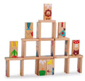 Dominoes Coloring Eco-friendly Wooden Blocks Toys Learning Games Children's Educational Games for Kids