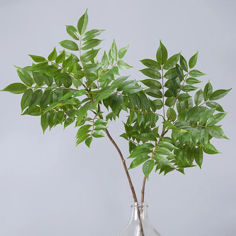High Quality Artificial Toona Sinensis Leaves Real Touch Leaves Branch Artificial Nandina Plant for Party Home Table Decoration