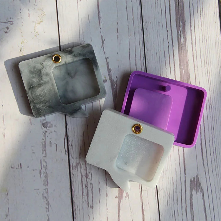 YS Miniature Quicksand Landscape Simulation Silicone Mold Pendant Candle Mould Decoration DIY Quicksand Jewelry Pendant Keychain