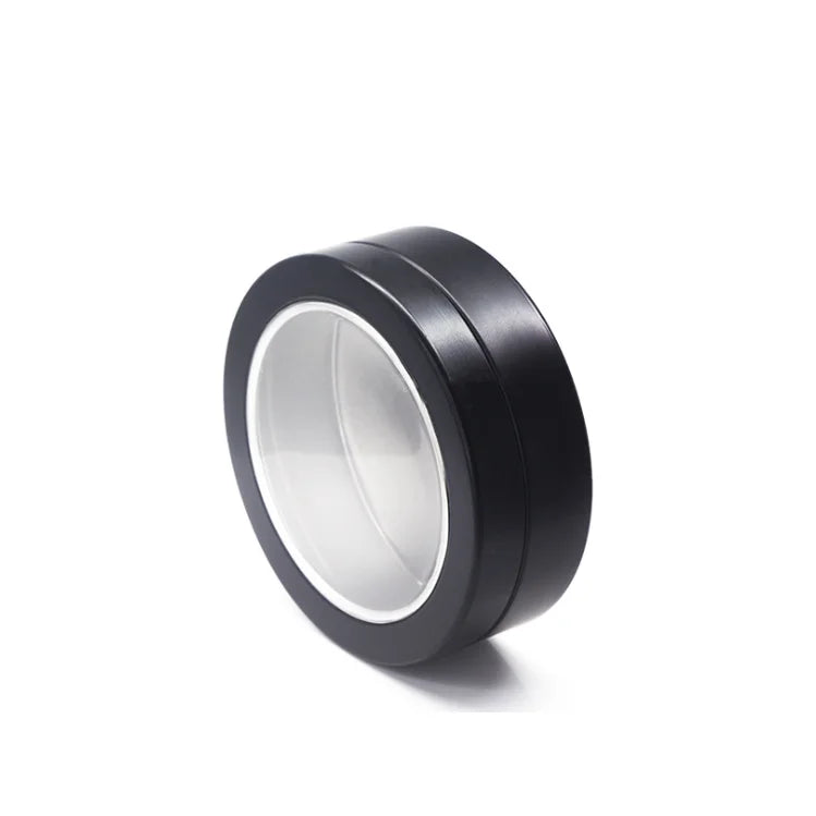 Window Cover Black Tea Ea Candy Wax Tin 100ml Empty Black Aluminum Tin Can Jar