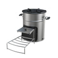 High Efficiency Cooking Stove with Handles Camping Wood Stove Charcoal Stove