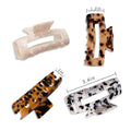 Large Woman Set Costom Wholesale Thick Acetate in Bun Claw for Women Thin Fashion Clips Hair Comb Clip