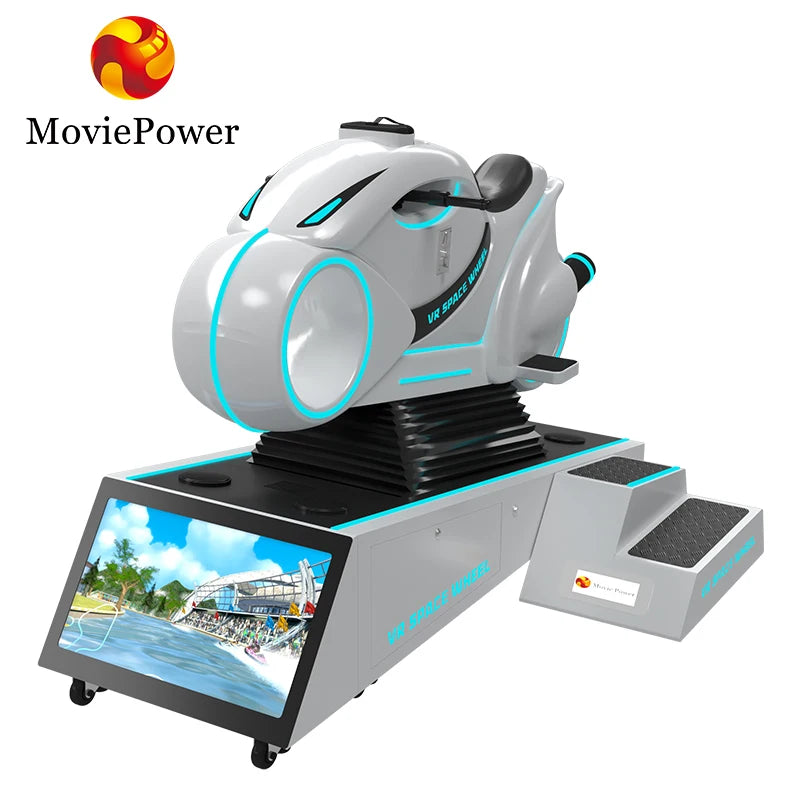 Indoor Amusement Park VR Motorcycle Racing Game Machine 9D Racing Simulator with Metal Frame for Airport & Public Use