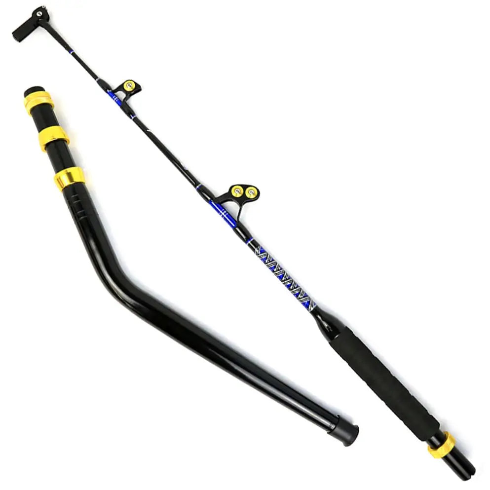 Sales1 Deep Sea Fishing Trolling Rod 130lb Fiberglass Ocean Tuna Shark Saltwater Fishing Offshore Big Game Boat Fishing Rods