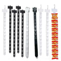 Retail 12 Hooks Supermarkets Display Plastic Hanging Strip with Clip