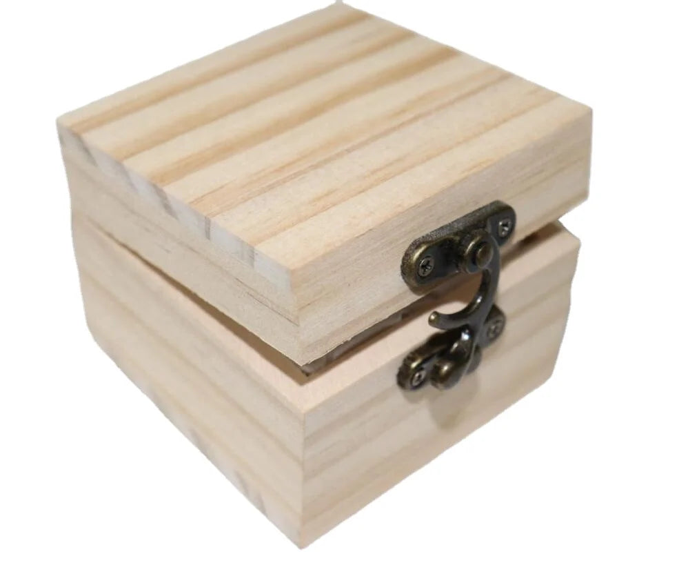 Custom Logo Wooden Crystal Jewelry Box with Octagonal Shape and Hook & Loop Closure for Home Decoration