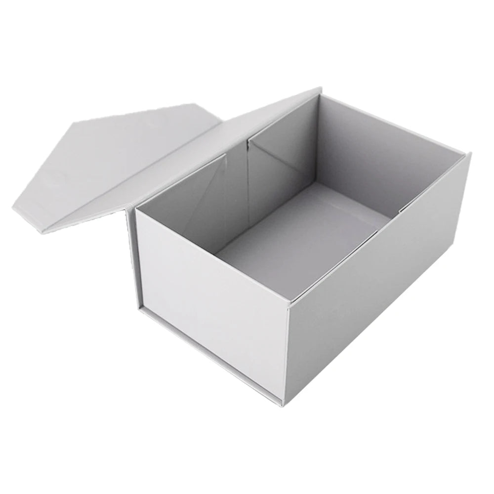 Ready to Ship Luxury Gray Color Matt Lamination Art Paper Magnet Closing Men's Shirt Packaging Folders Gift Boxes