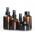 Wholesale 20g 30g 50g 30ml 60ml 100ml 120ml Amber Oblique Shoulder Cosmetic Packages Jar/pump Spray Bottles