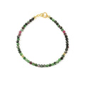 Bohemian Christian Trendy 2mm Tiny Glass Bead Natural Stone Faceted Crystal Amethyst Beaded Bracelet for Women
