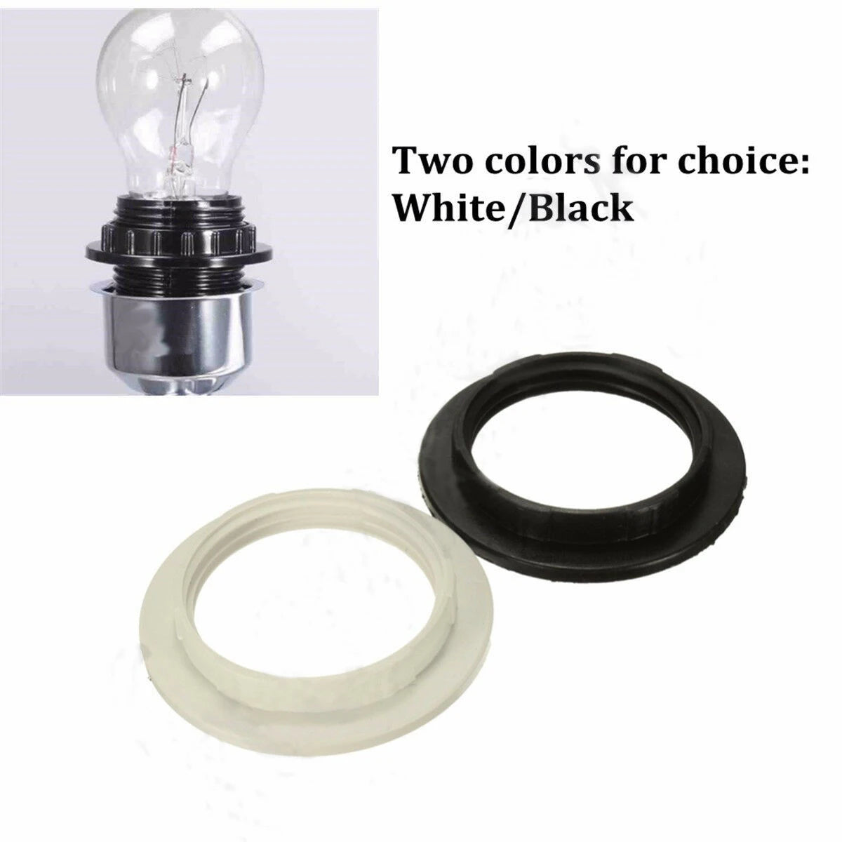 E27/E14 Screw Lampshade Light Shade Collar Ring Adaptor Other Category Candle Holders Lanterns & Candle Jars Bulb Holder