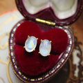 925 Sterling Silver Stud Earrings Natural Moonlight Gold Plating Wedding Party Anniversary Gift Factory Wholesale