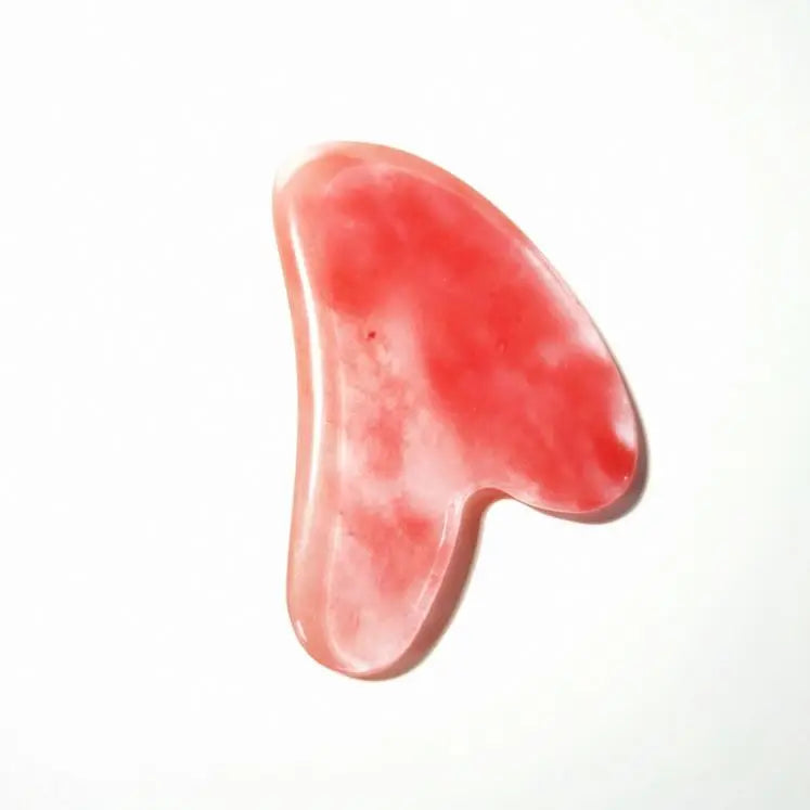 HY 100% Natural Jade Guasha Private Label Scraping Watermelon Quartz Amethyst Green Jade Gua Sha Tools for Face Body Skincare