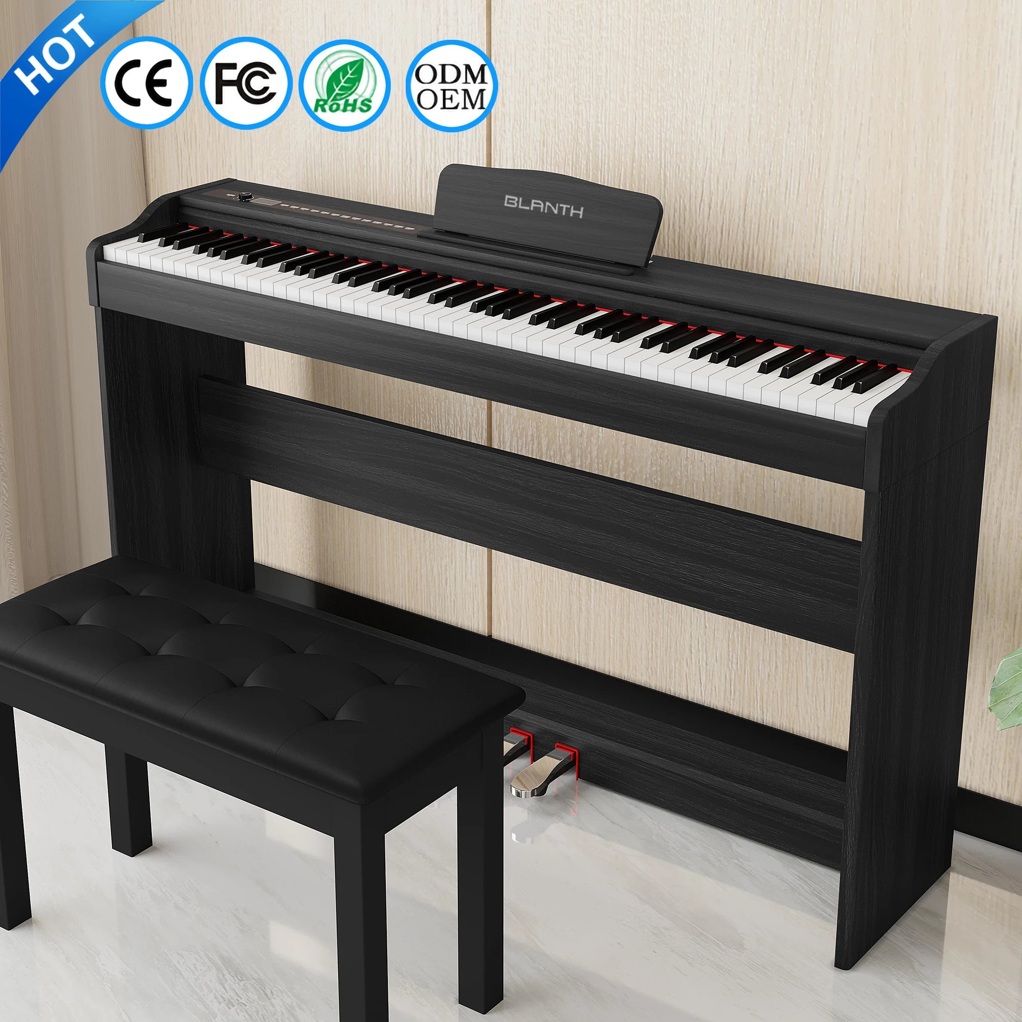 BLANTH Digital Piano 88 Keys Price Piano Keyboard Music Instrument Piano for Sale