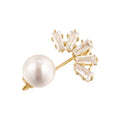 Small Elegant Pearl Crystal Brooch for Women Fashion Brooch Pin Bouquet Rhinestone Brooches and Pins Scarf Clip Jewelry Gifts