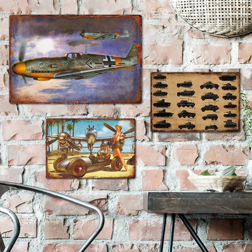 Putuo Decor Best Supplier Tin Plate Sign Metal Signs Retro Garage Man Cave Wall Decoration