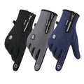CHOOYOU Waterproof Warm Men Women Winter Windproof Riding Motorcycle Touchscreen Zipper Gloves Anti Slip Outdoor Sports Gloves