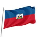 Customized 3*5 ft 100% Polyester Haitian Flag Thickened Digital Printing with Copper Buckle