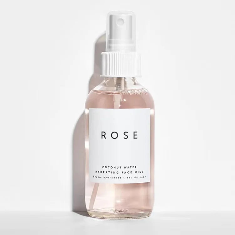 Private Label Natural Organic Rosewater  Rose Facial Mist Hydrating Skin Care Spray Face Toner Rose Water for Face