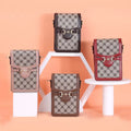 Retro Women's Multi-function Long Lady Clutch Wallet Leather Sling Bag for Women Lady Phone Bag