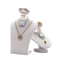 New 4 in 1 Necklace Bracelet Earring Ring Jewelry Display Stand Multifunctional Display Props Velvet for Jewelry Shop Window