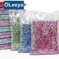 Oleeya Factory Wholesale Resin 3mm 4mm 5mm Resin Flatback Rhinestones Non Hotfix Rhinestone for Tumblers Resin Crafts DIY MegaBDM