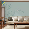 YKMF 053 Luxury Modern 3D Birds Scenery Mural Wallpaper for Home Decor for Living Room and Office Free Sample