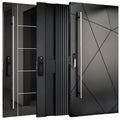 Steel Doors For Houses Metal Exterior Front Entry Door Main Entrance Factory