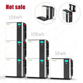 51.2V 100Ah 200Ah 300Ah Wall Mounted Lifepo4 Energy Powerwall 5kwh 10kwh 15kwh Lithium Solar System Home Storage Battery