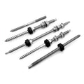 M10 Double Pin Nail Screw Steel SS304 Hexagon Bolts Solar Roof Installation Carbon Steel Rod Ends Building