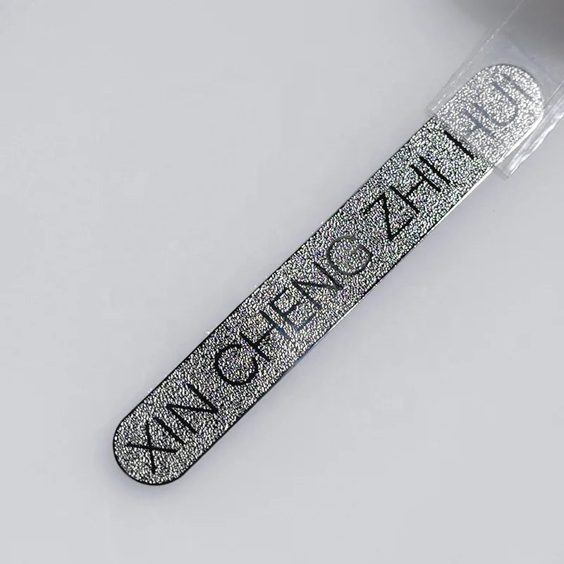Silver Dull Polished Finish Metallic Transfer Stickers Custom Logo Metal Gold Logo Stickers for Cars