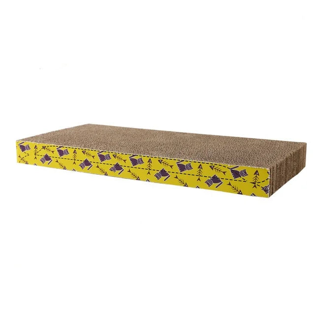 Customized Interactive Cat Scratching Board Basic I-Shape Corrugated Cardboard Scratcher Paper Material Packed in Carton