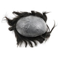 EMEDA V-looped Mens Hair Pieces 0.02mm 0.04mm Ultra Super Thin Skin Hair Replacement